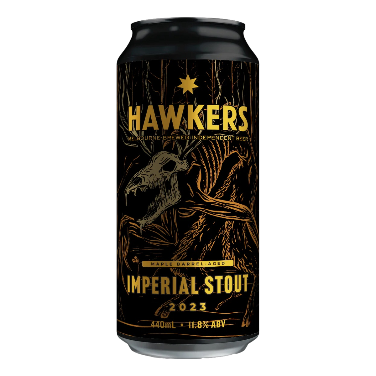 Hawkers Maple Barrel-Aged Imperial Stout 440ml Can Single