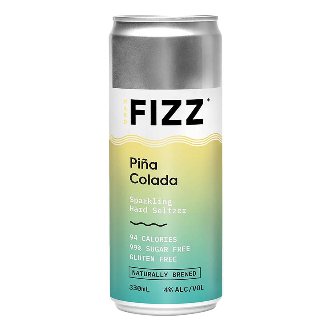 Hard Fizz Pina Colada Seltzer 330ml Can Case of 16