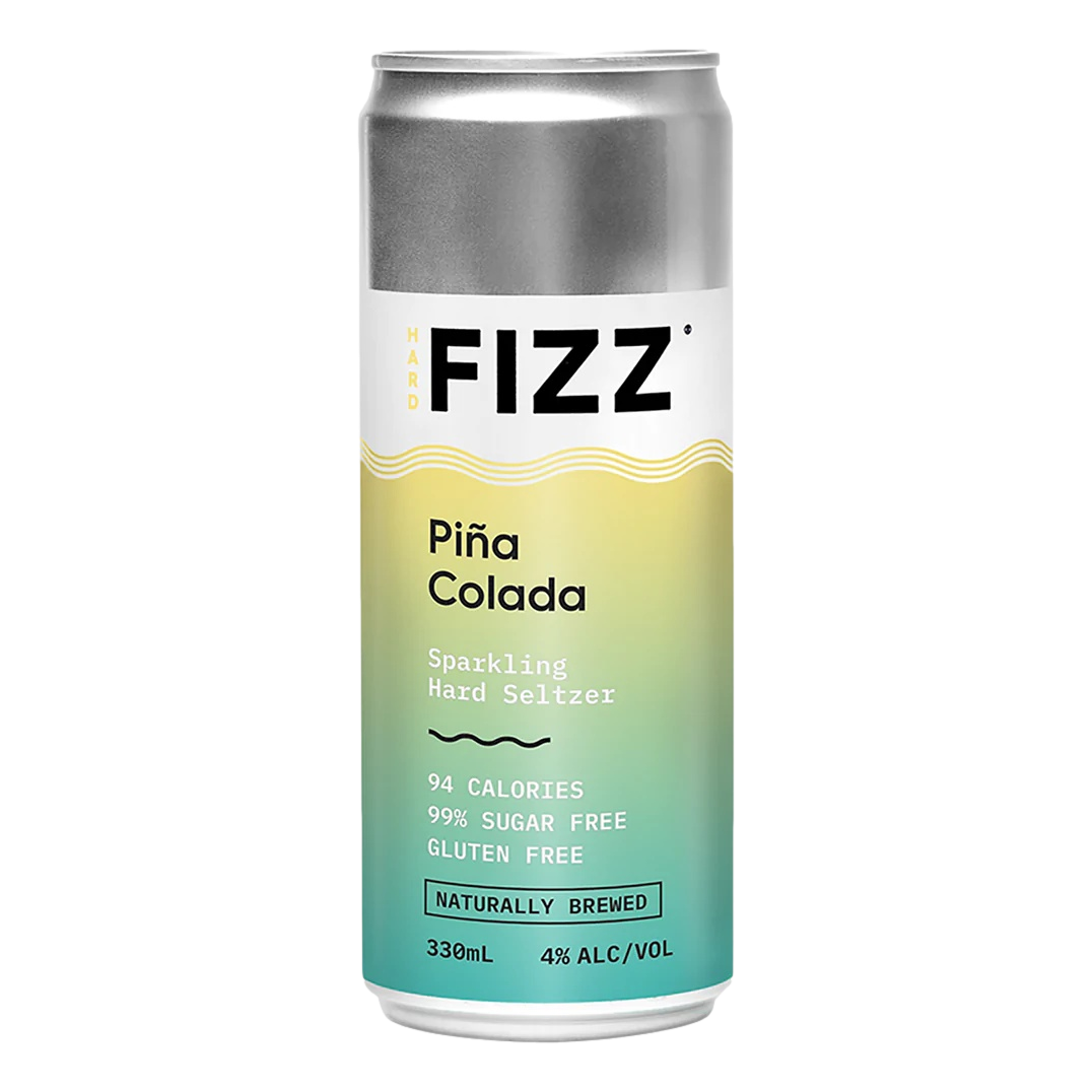 Hard Fizz Pina Colada Seltzer 330ml Can 4 Pack