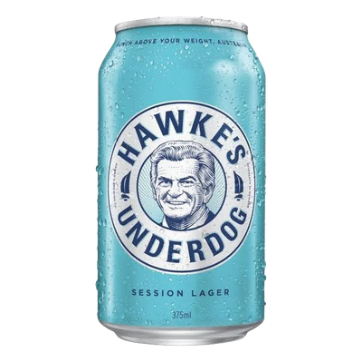 Hawke's Underdog Session Lager 375ml Can 6 Pack