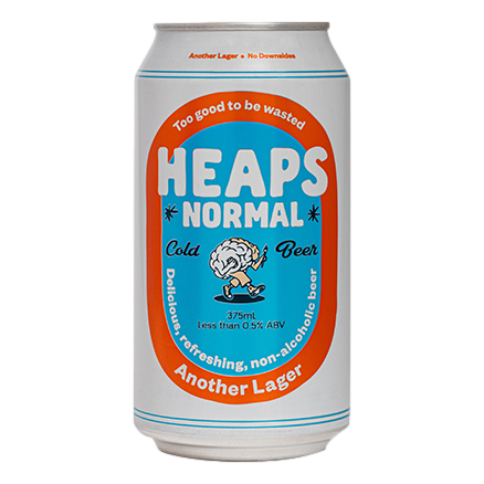 Heaps Normal Another Lager Non-Alc 375ml Can Single
