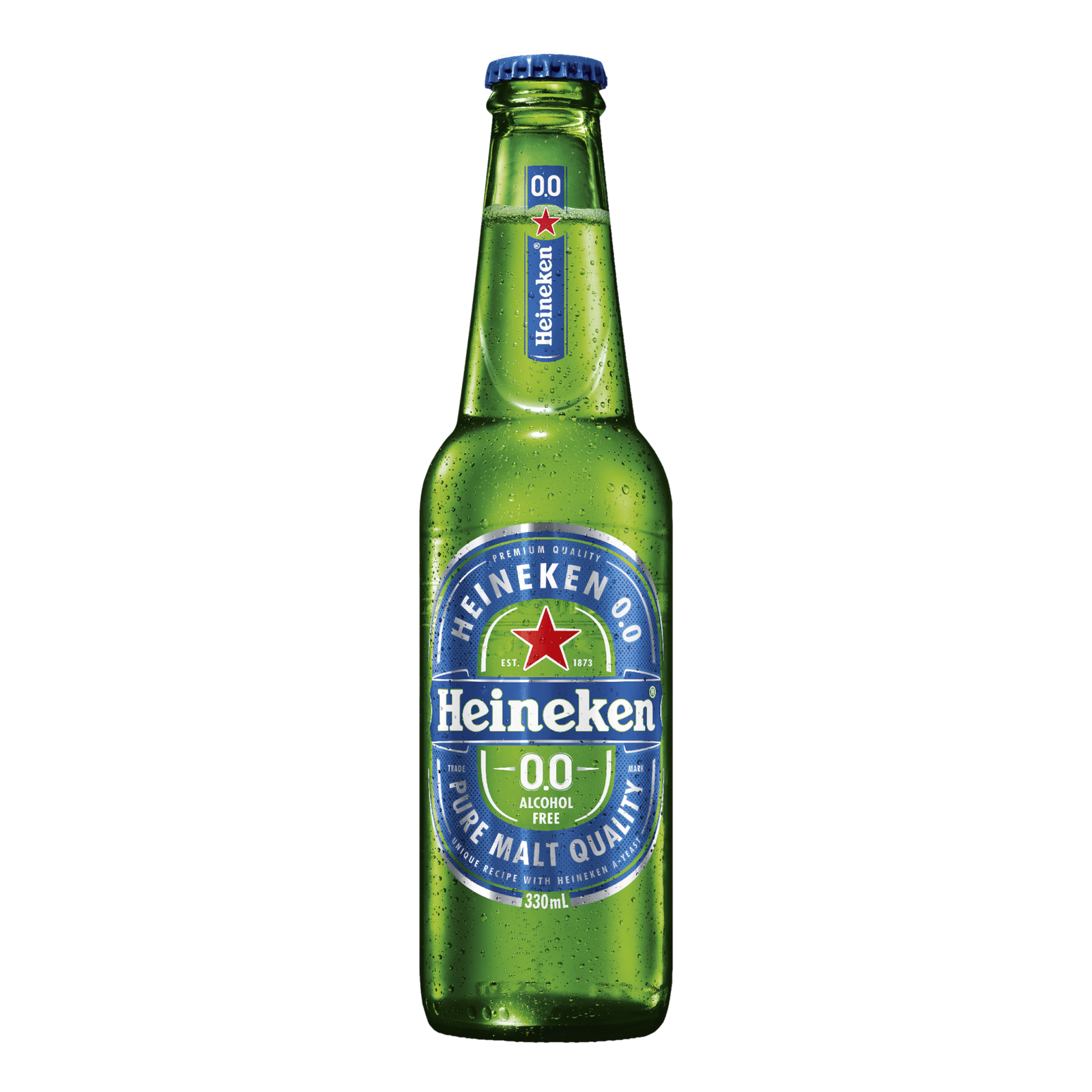 Heineken 0.0 Non-Alcoholic Lager 330ml Bottle Single