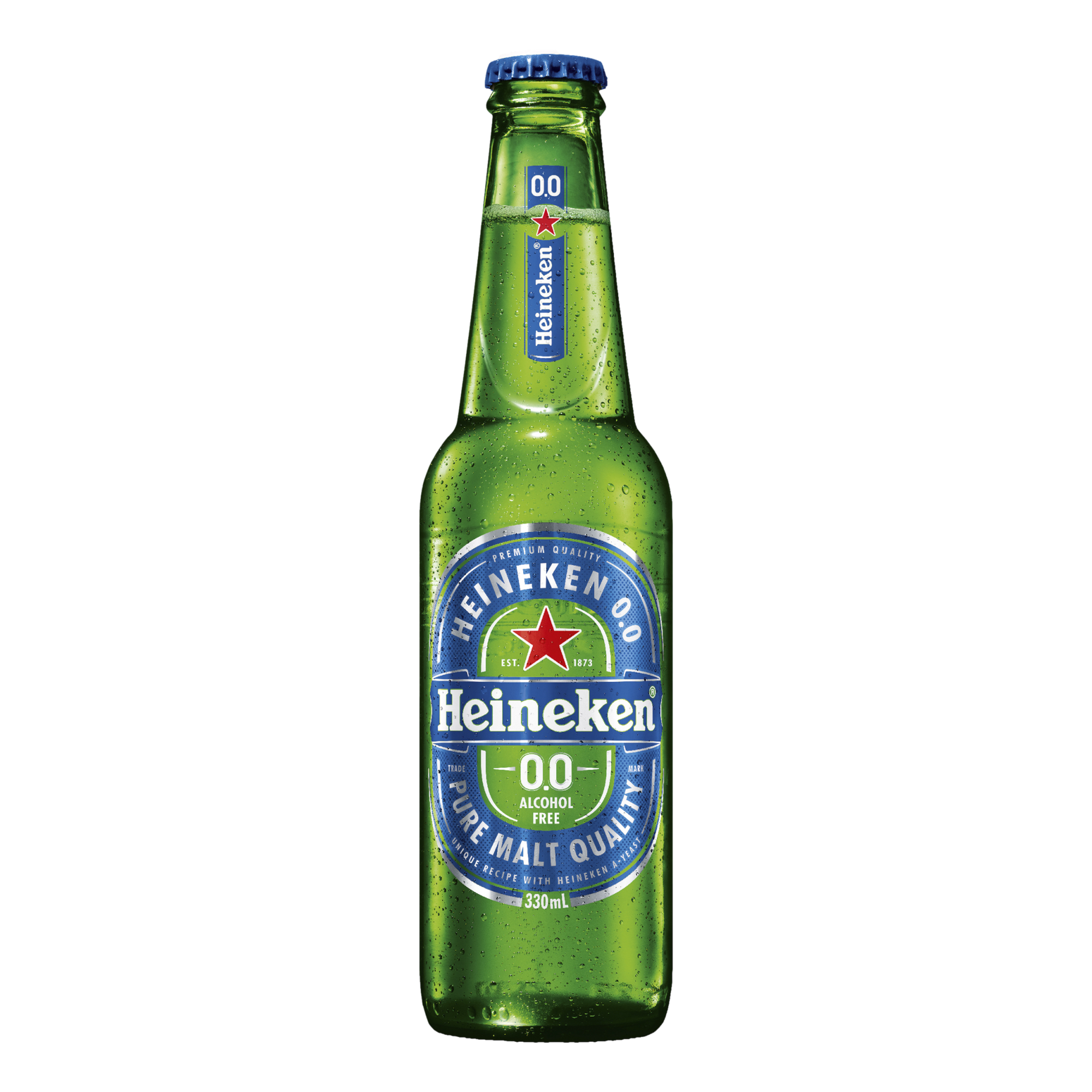 Heineken 0.0 Non-Alcoholic Lager 330ml Bottle Single