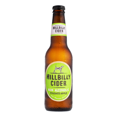 Hillbilly Non-Alcoholic Apple Cider 330ml Bottle 4 Pack