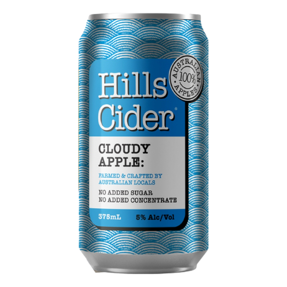 The Hills Cider Co Cloudy Apple Cider 375ml Can Single