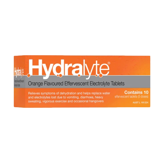 Hydralyte Tablets Orange 10 Pack