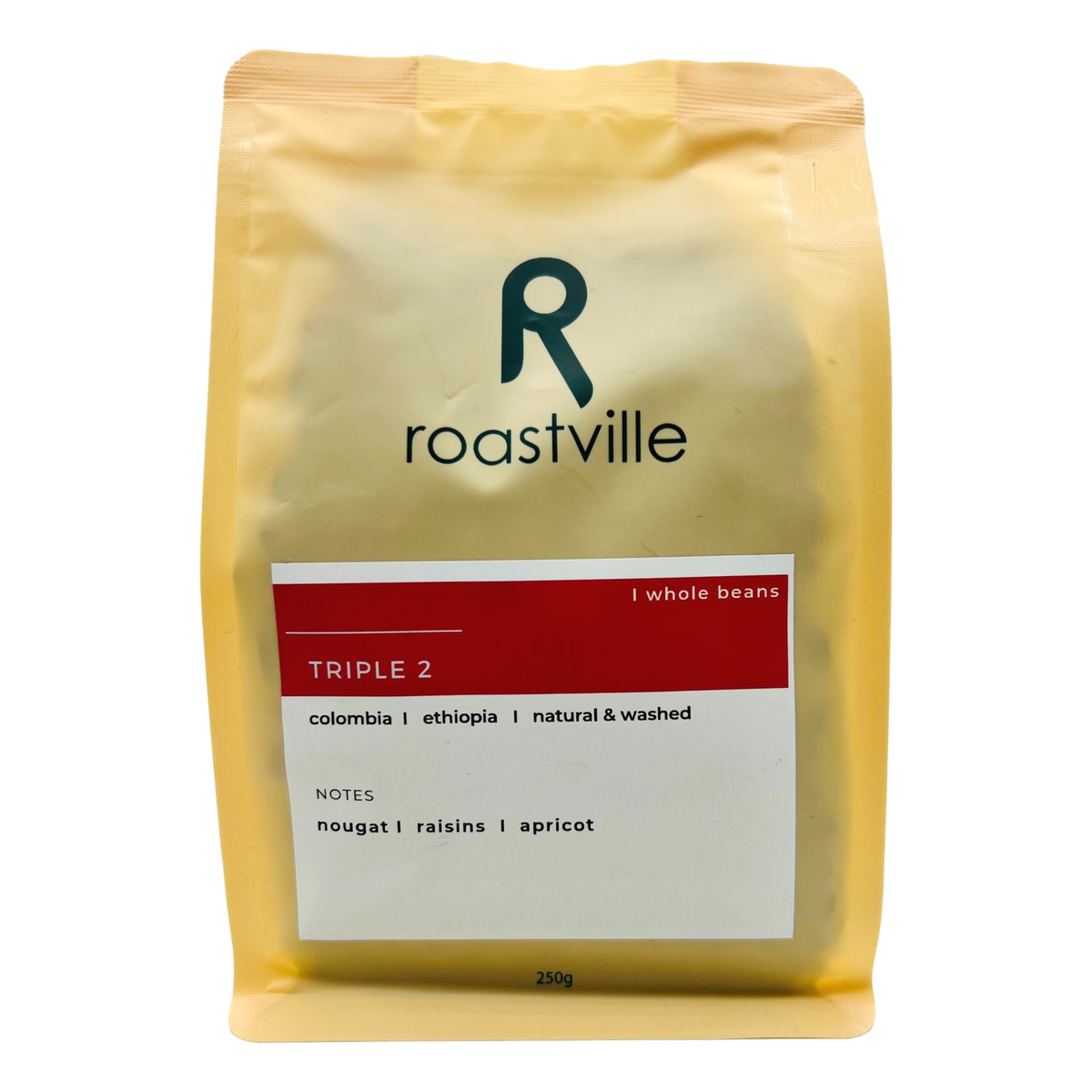 Roastville Triple 2 Blend Whole Bean Coffee 250g