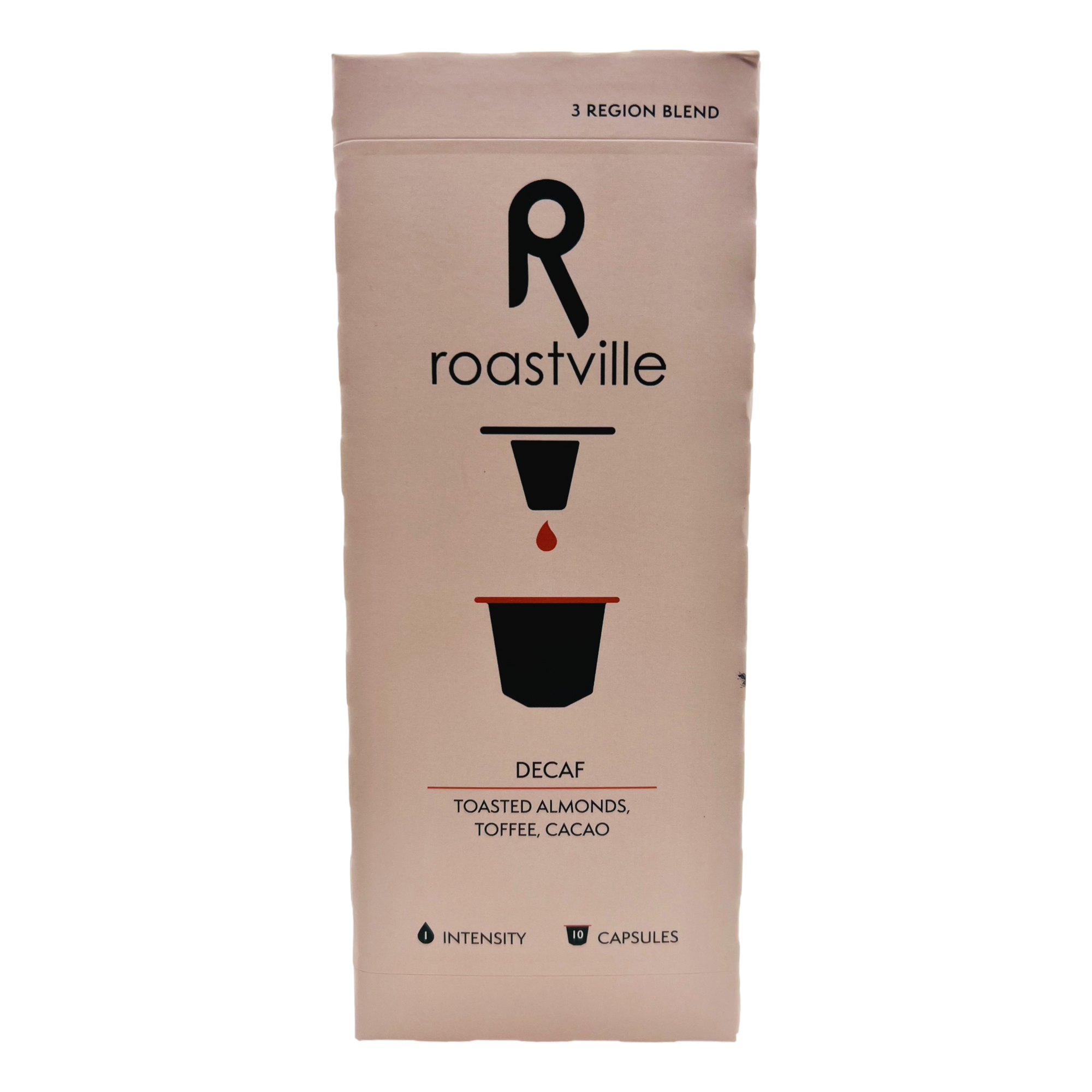 Roastville 3 Region Blend Decaf Coffee Capsules 10 Pack