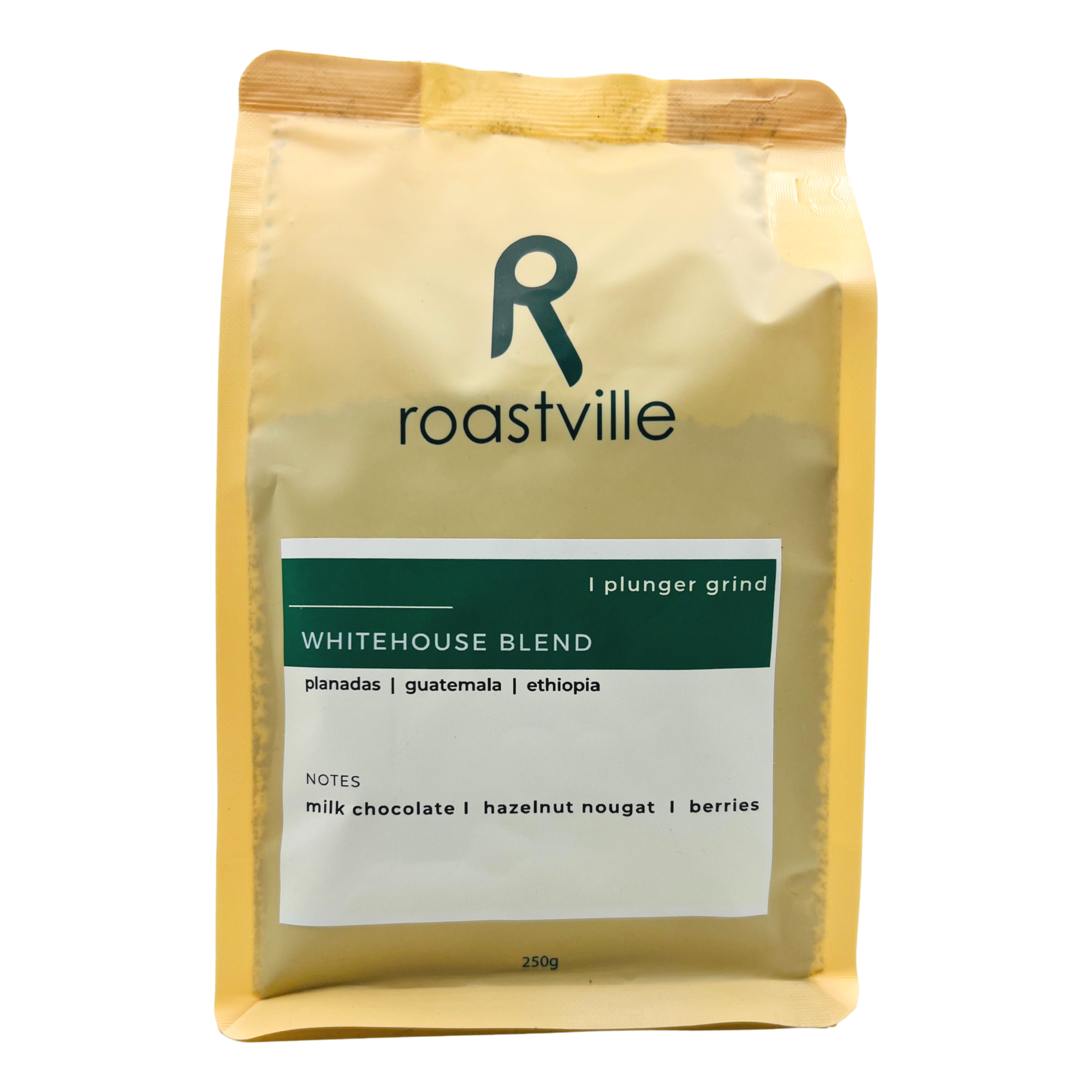 Roastville Whitehouse Blend Ground Coffee 250g
