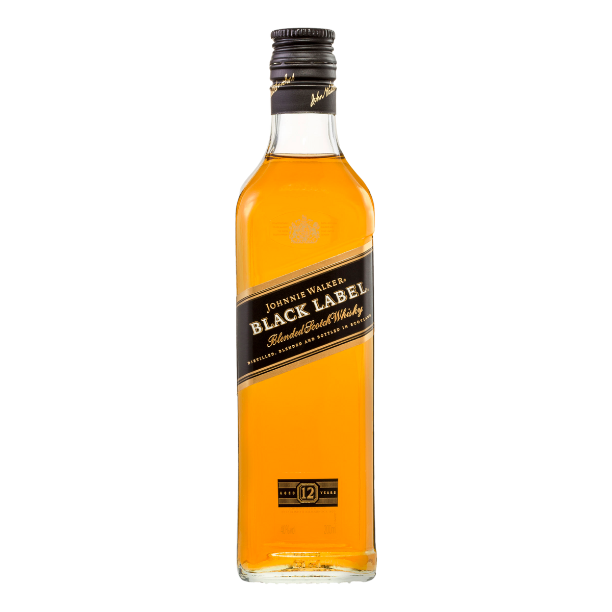 Johnnie Walker Black Label Blended Scotch Whisky 12YO 200ml