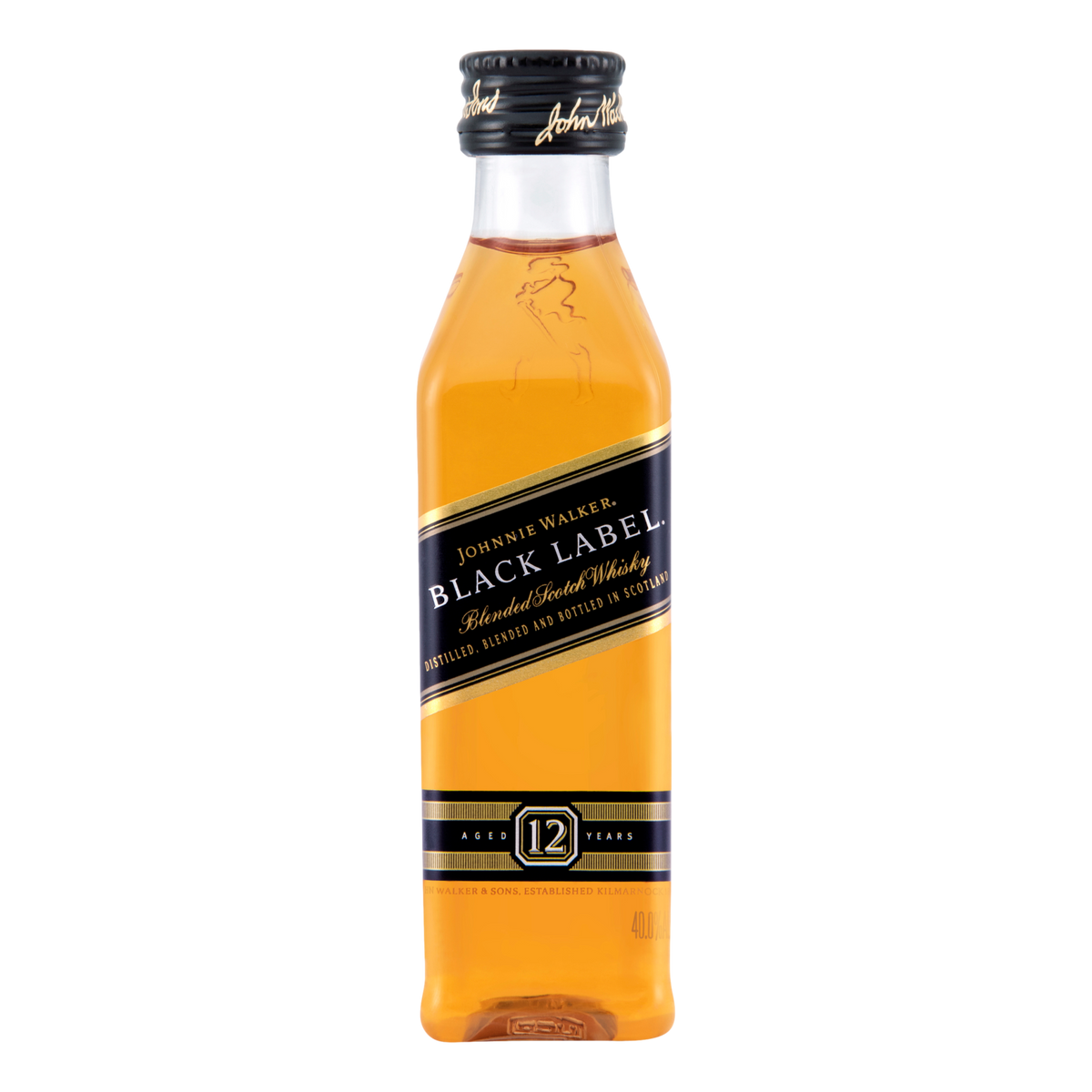 Johnnie Walker Black Label Blended Scotch Whisky 12YO 50ml