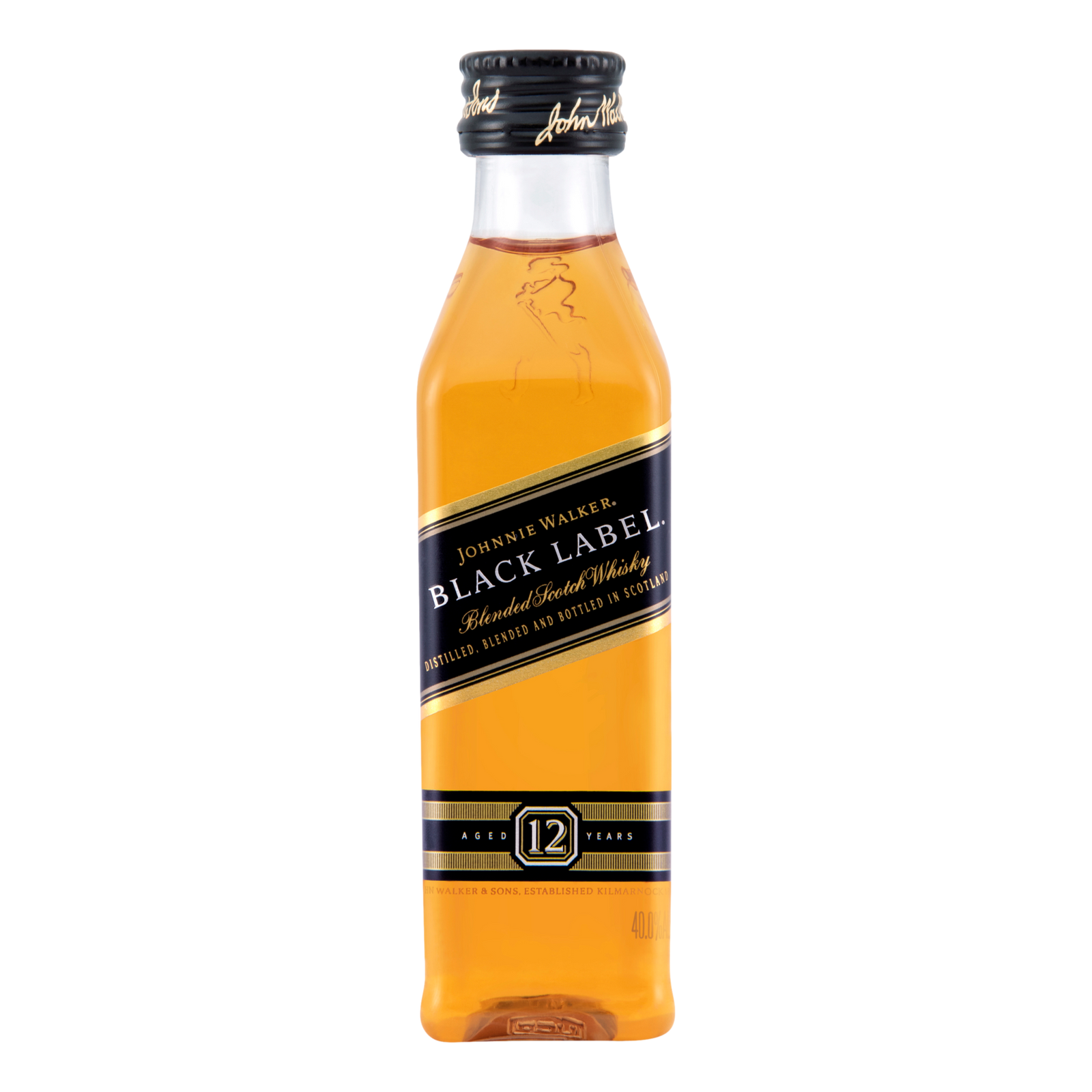 Johnnie Walker Black Label Blended Scotch Whisky 12YO Mini 50ml