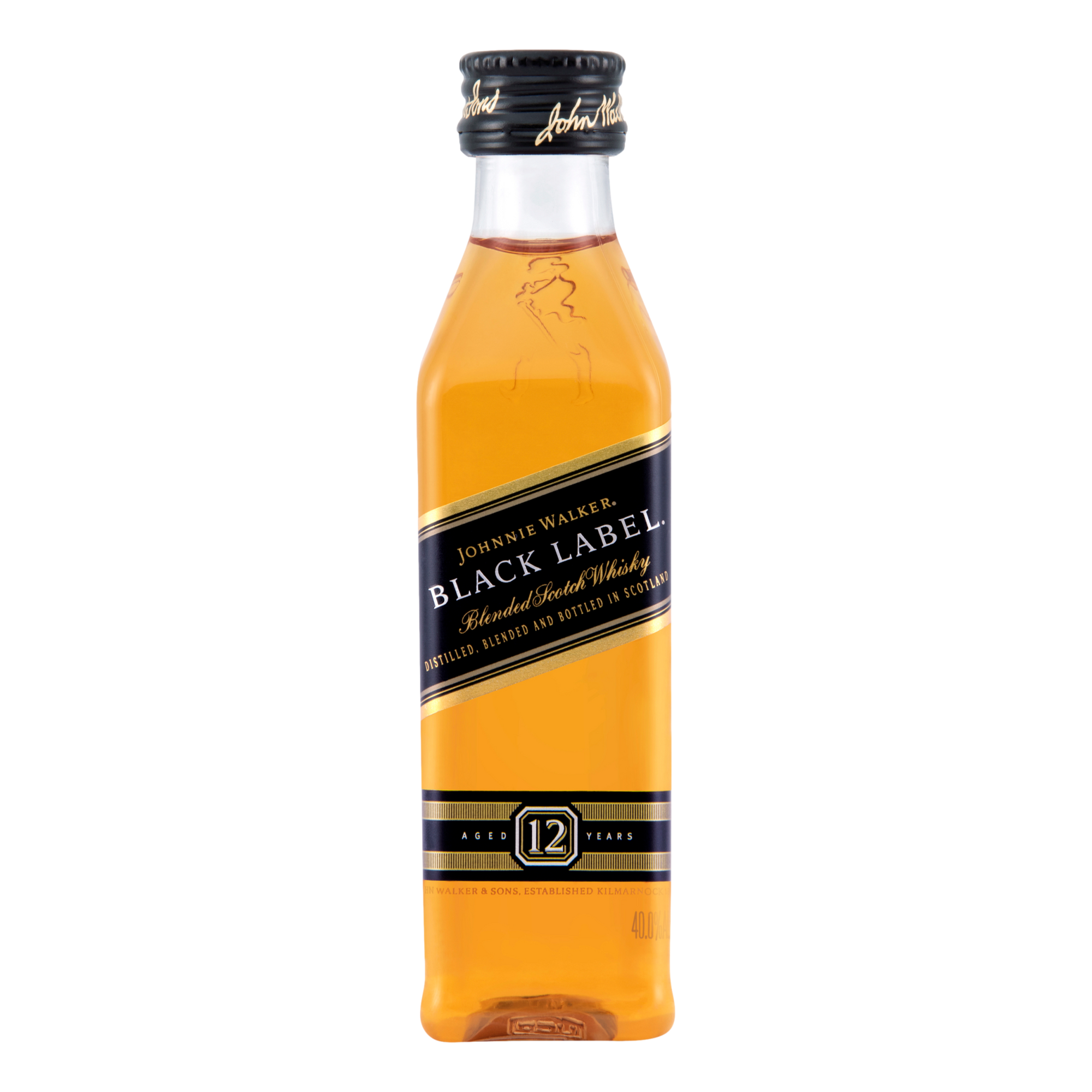 Johnnie Walker Black Label Blended Scotch Whisky 12YO 50ml