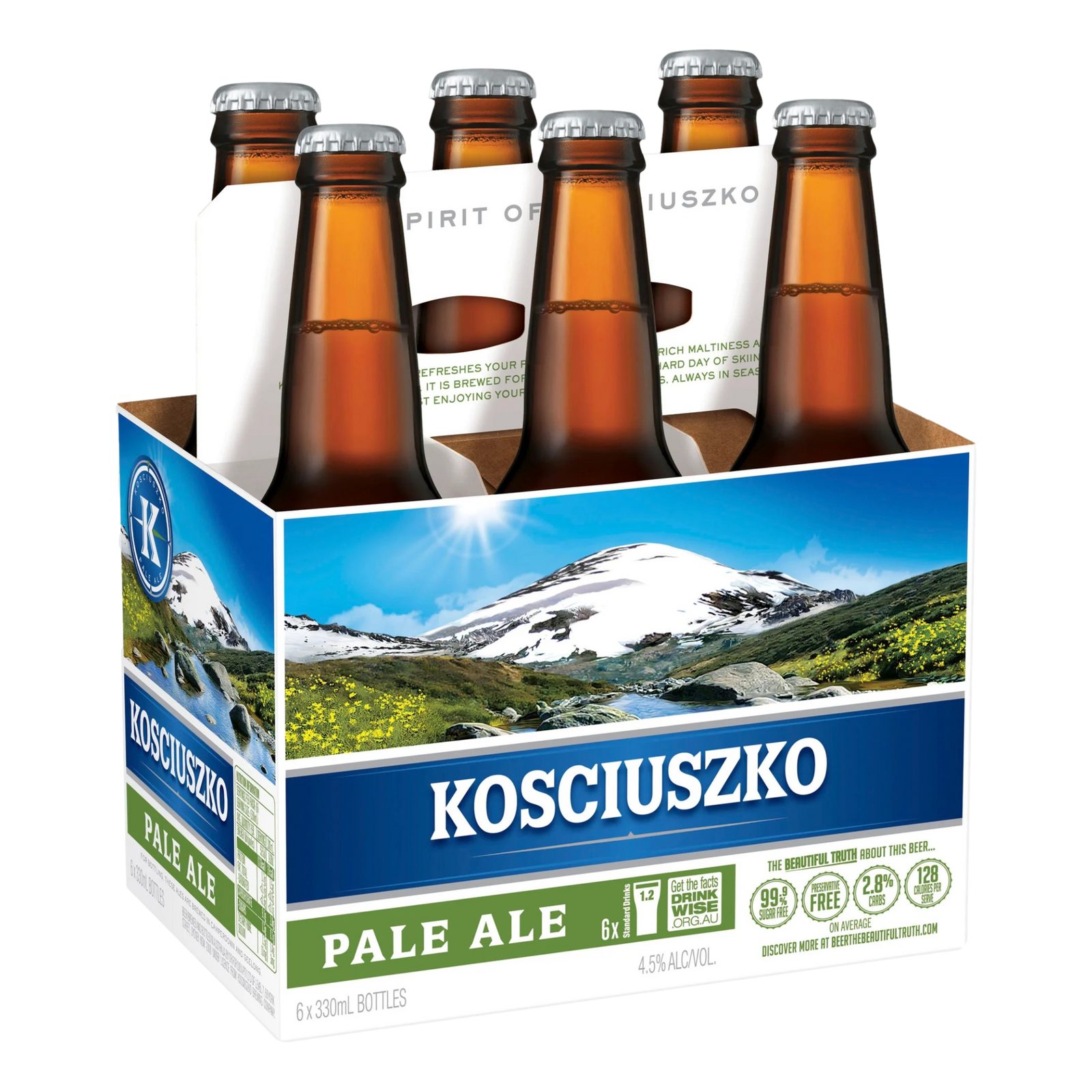 Kosciuszko Pale Ale 330ml Bottle 6 Pack