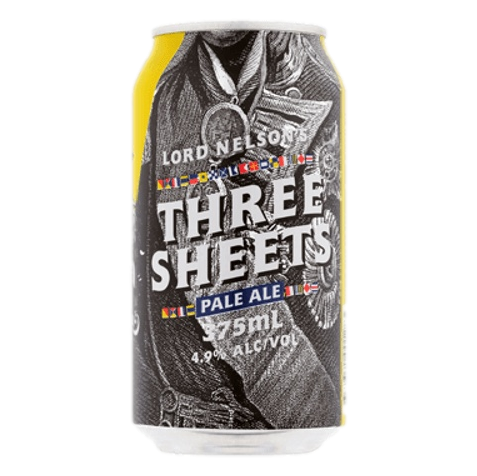 Lord Nelson Three Sheets Pale Ale 375ml Can 6 Pack
