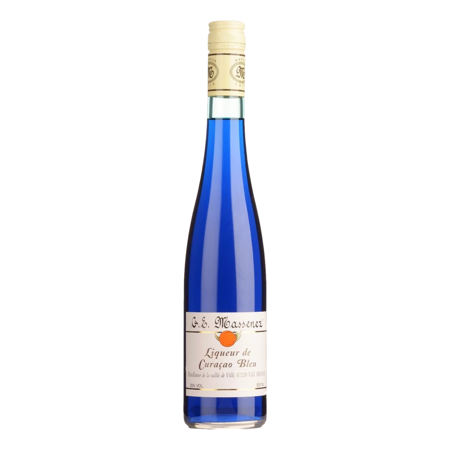Massenez Liqueur de Curacao Bleu Blue Curacao Liqueur 500ml