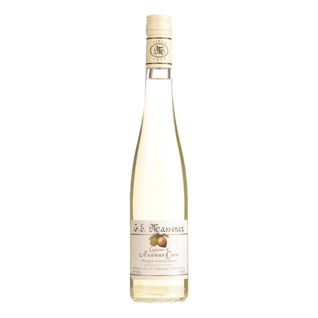 Massenez Liqueur de Ananas-Coco Pineapple Coconut Liqueur 500ml