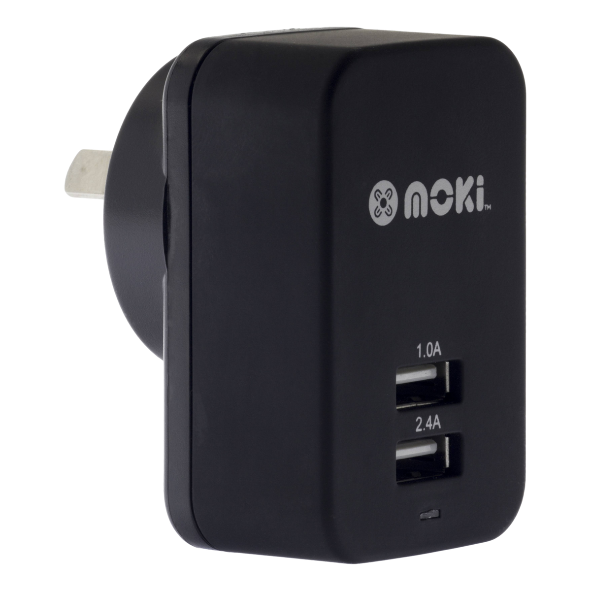 Moki Dual USB Wall Charger 3.4A Black