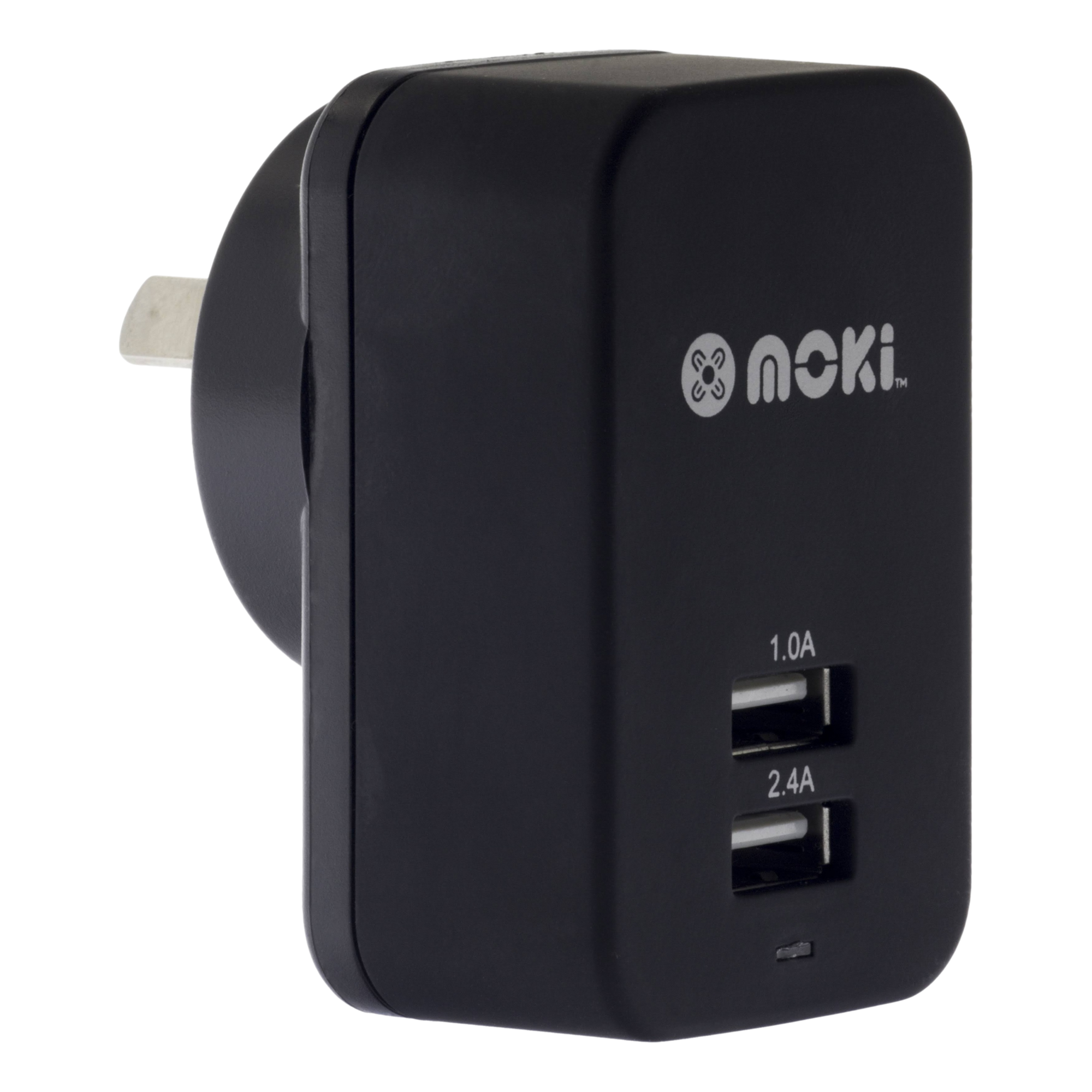 Moki Dual USB Wall Charger 3.4A Black