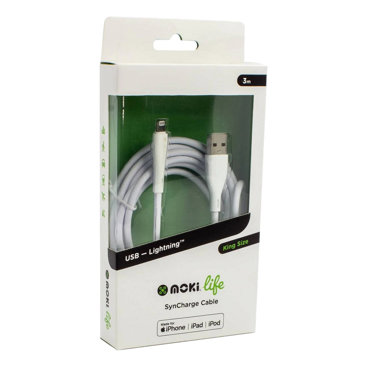 Moki Syncharge Cable Lightning to USB 3m