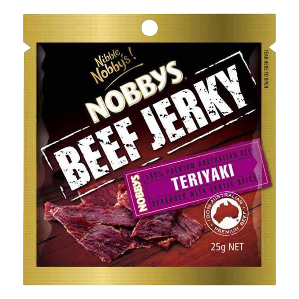 Nobby's Beef Jerky Teriyaki 25g