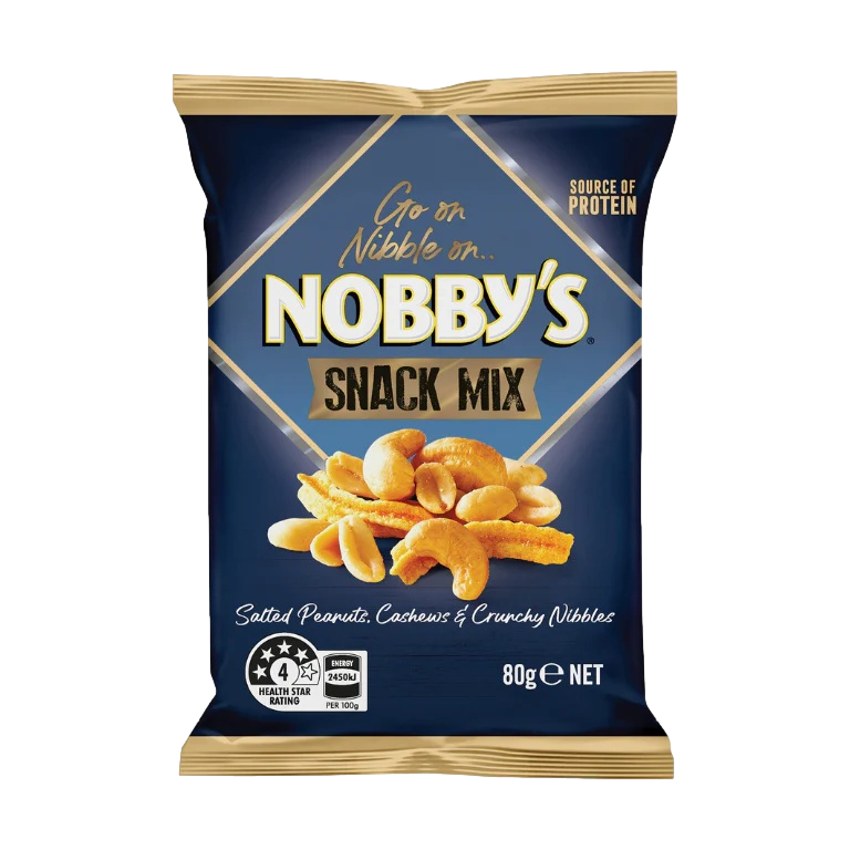 Nobbys Tuff Rocks Nobby's Snack Mix Nuts & Nibbles 80g - Camperdown Cellars