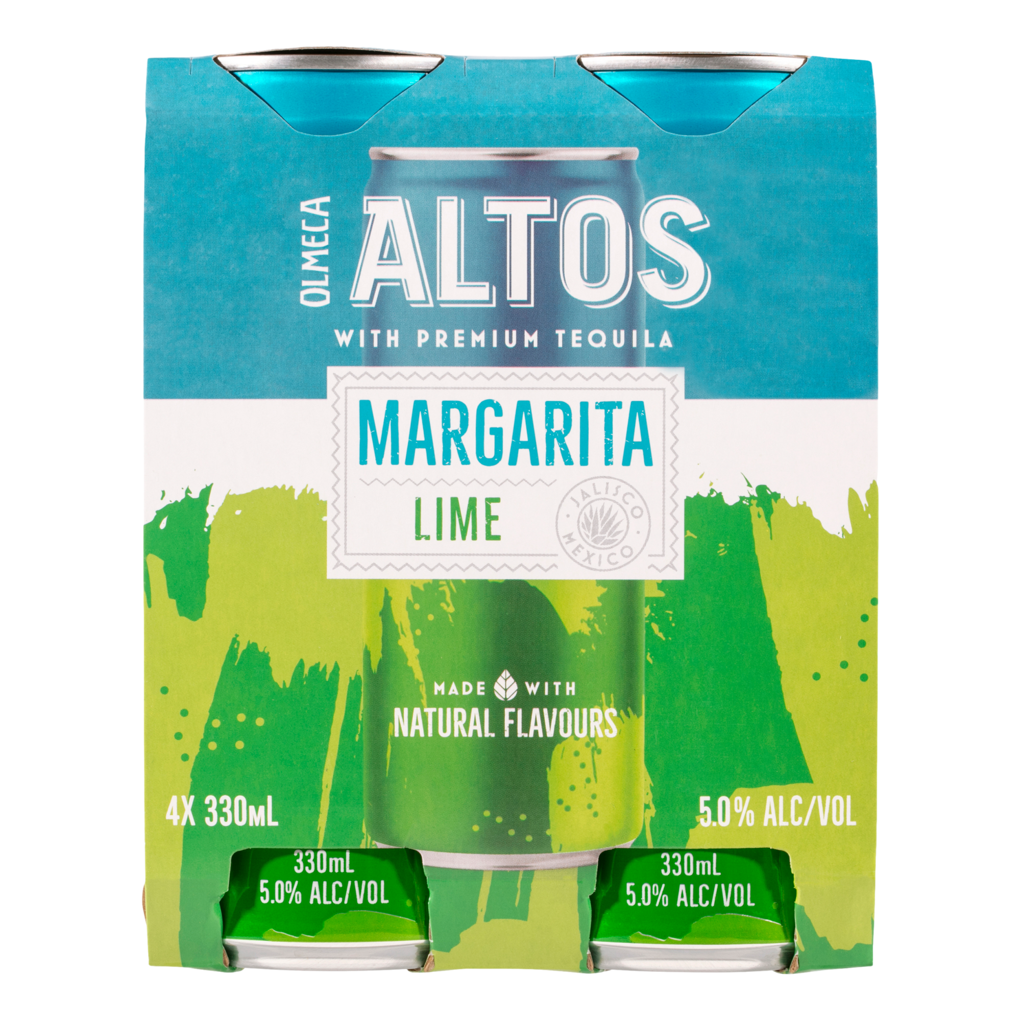 Olmeca Altos Lime Margarita 330ml Can 4 Pack