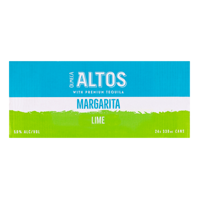Olmeca Altos Lime Margarita 330ml Can Case of 24