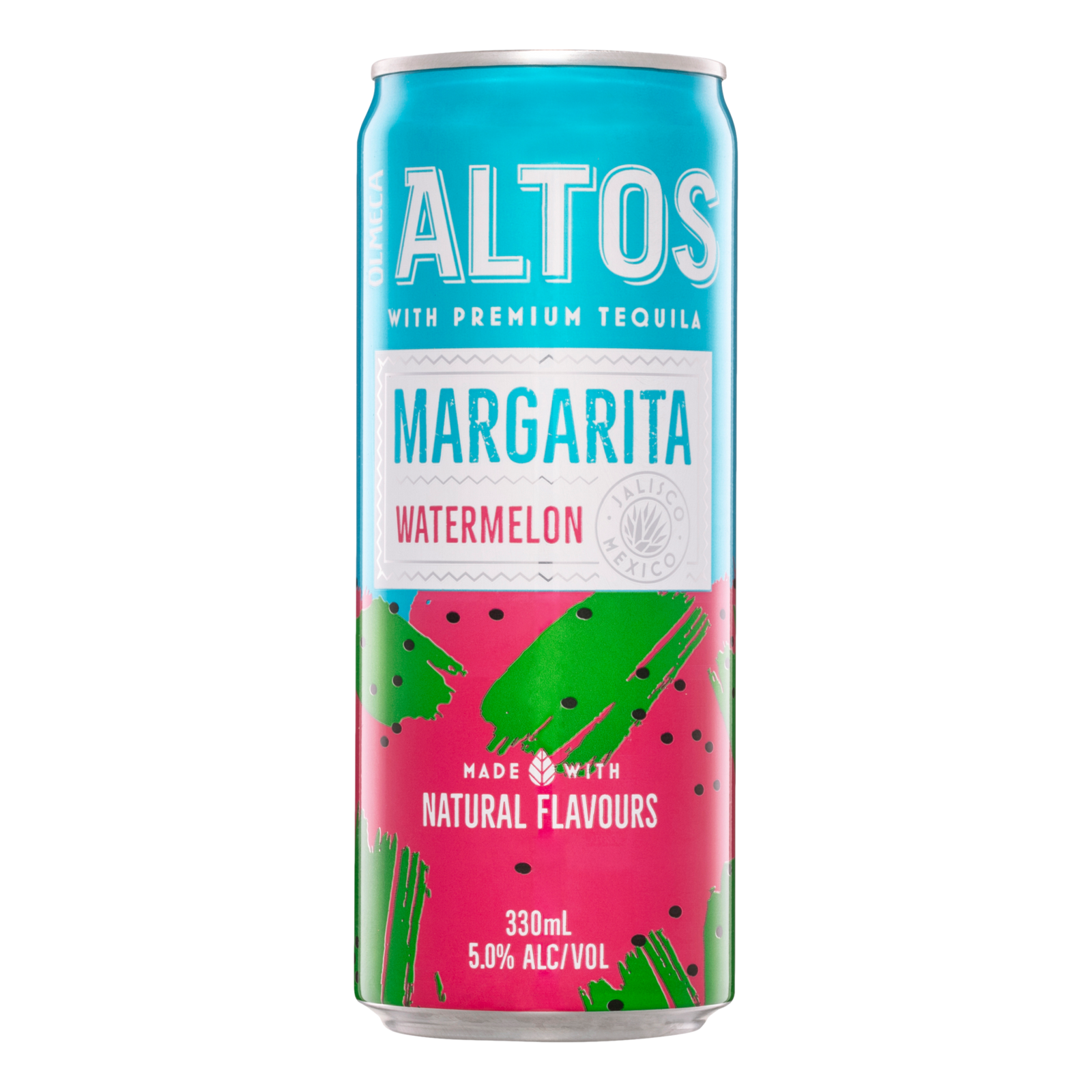 Olmeca Altos Watermelon Margarita 330ml Can Single