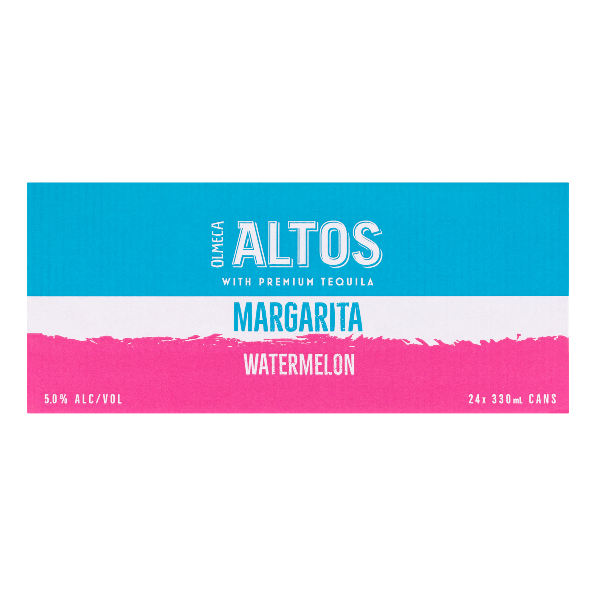 Olmeca Altos Watermelon Margarita 330ml Can Case of 24