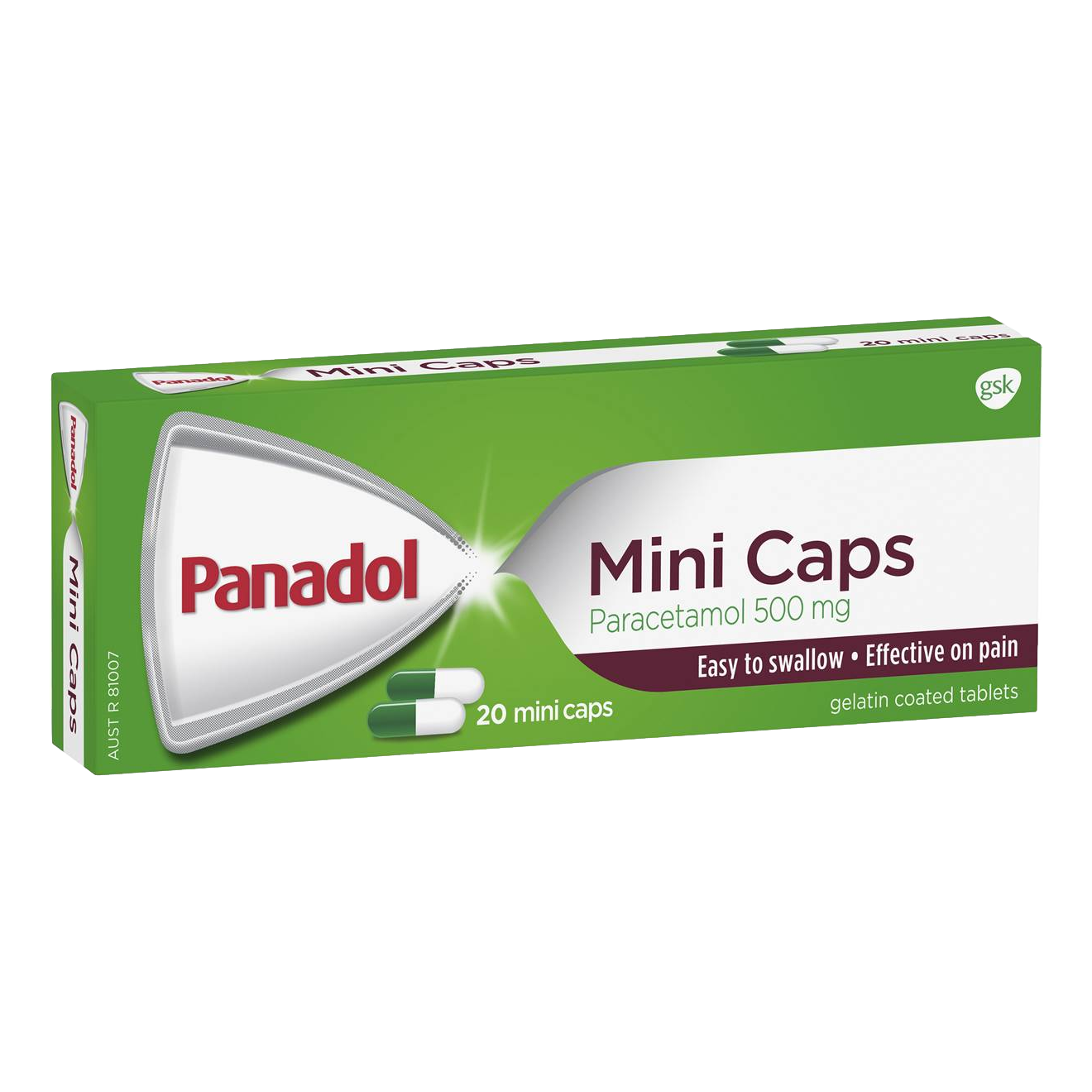 Panadol Mini Caps 20 Pack