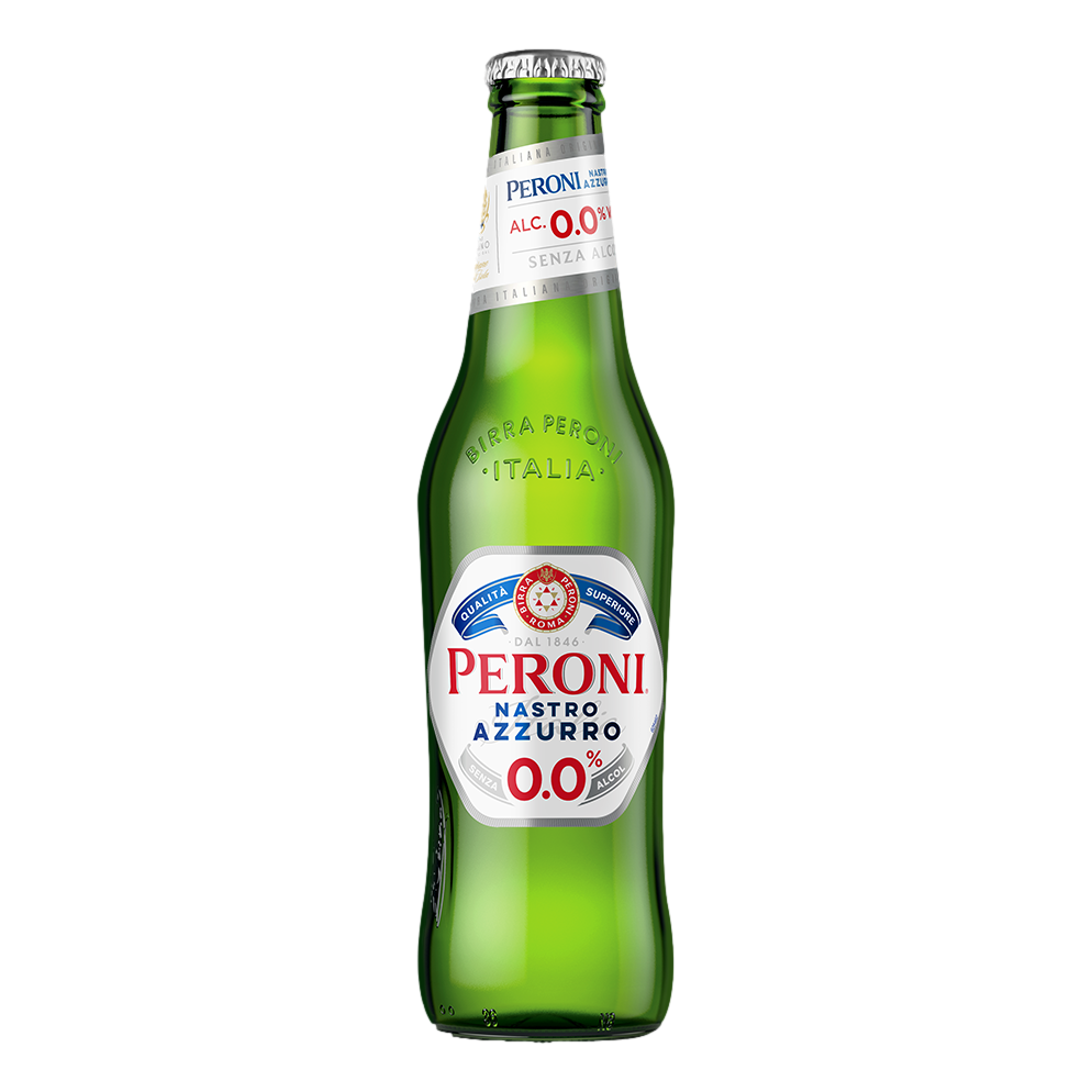 Peroni Nastro Azzurro Lager 0.0% 330ml Bottle 6 Pack