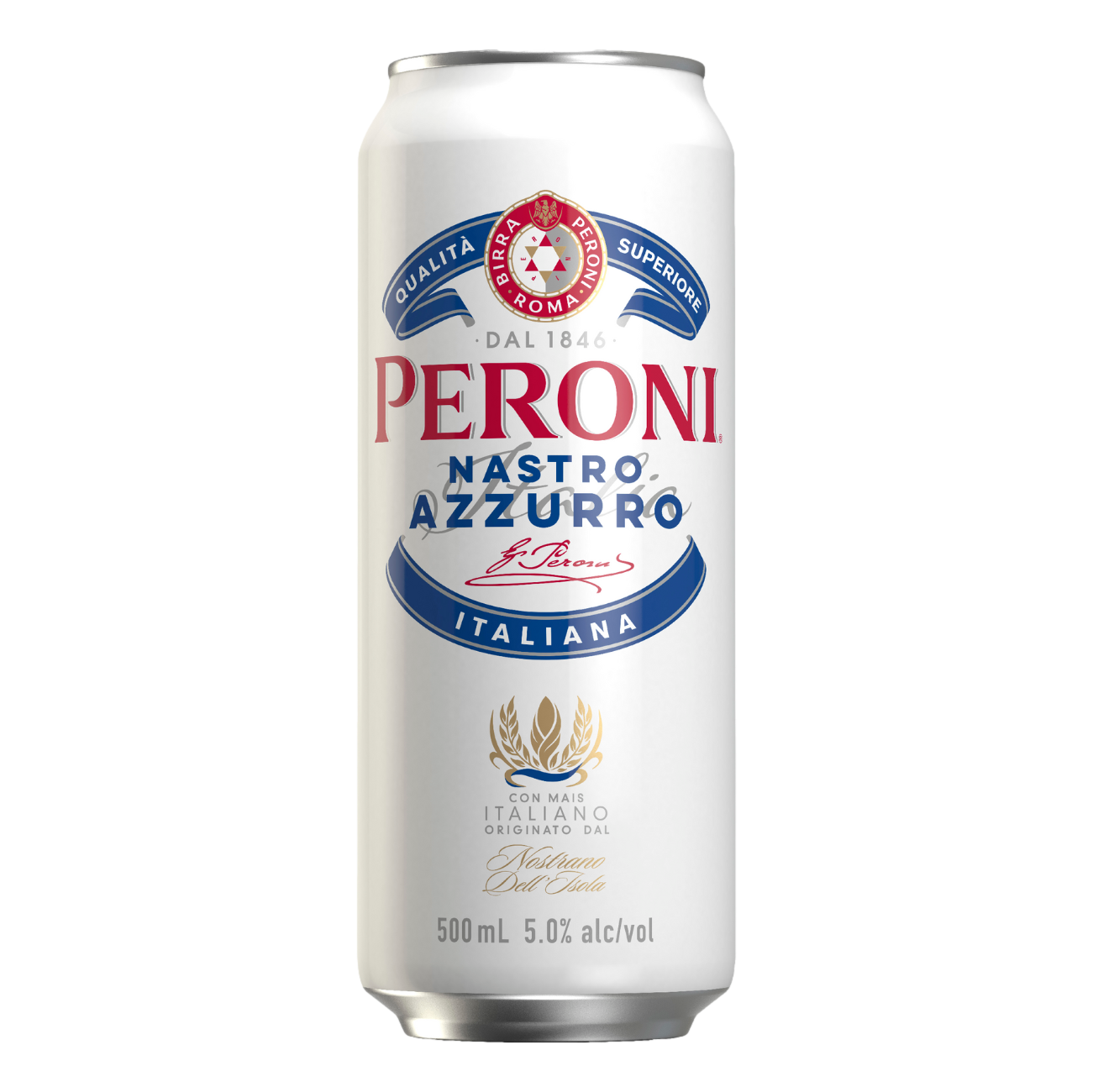 Peroni Nastro Azzurro Lager 500ml Can Single