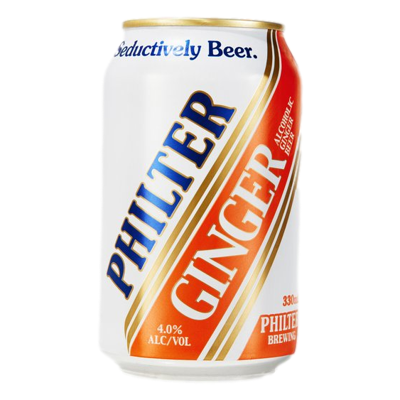 Philter Alcoholic Ginger Beer 330ml Can Case of 24
