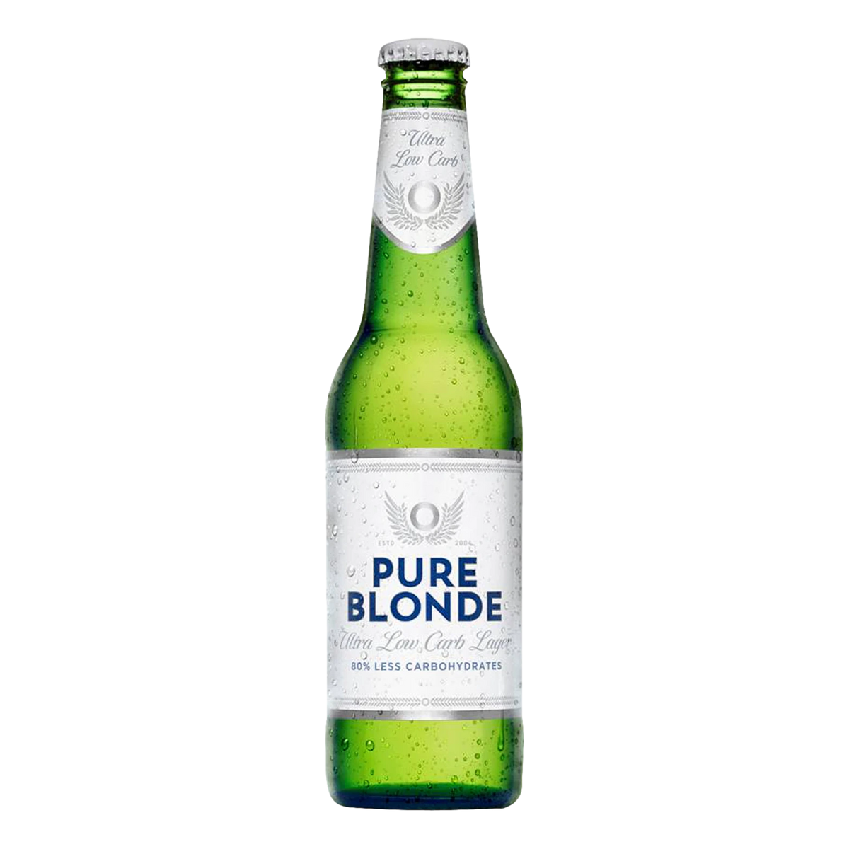 Pure Blonde Ultra Low Carb 80% Lager 355ml Bottle Case of 24