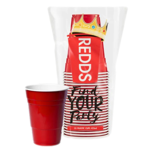 REDDS Red Cup Beer 425ml 25 Pack