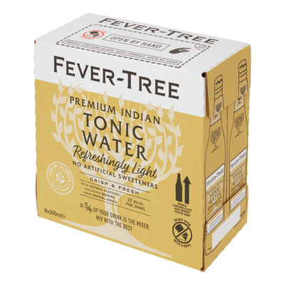 Fever Tree LIGHT Indian Tonic Water 500ml Bottle Case of 8