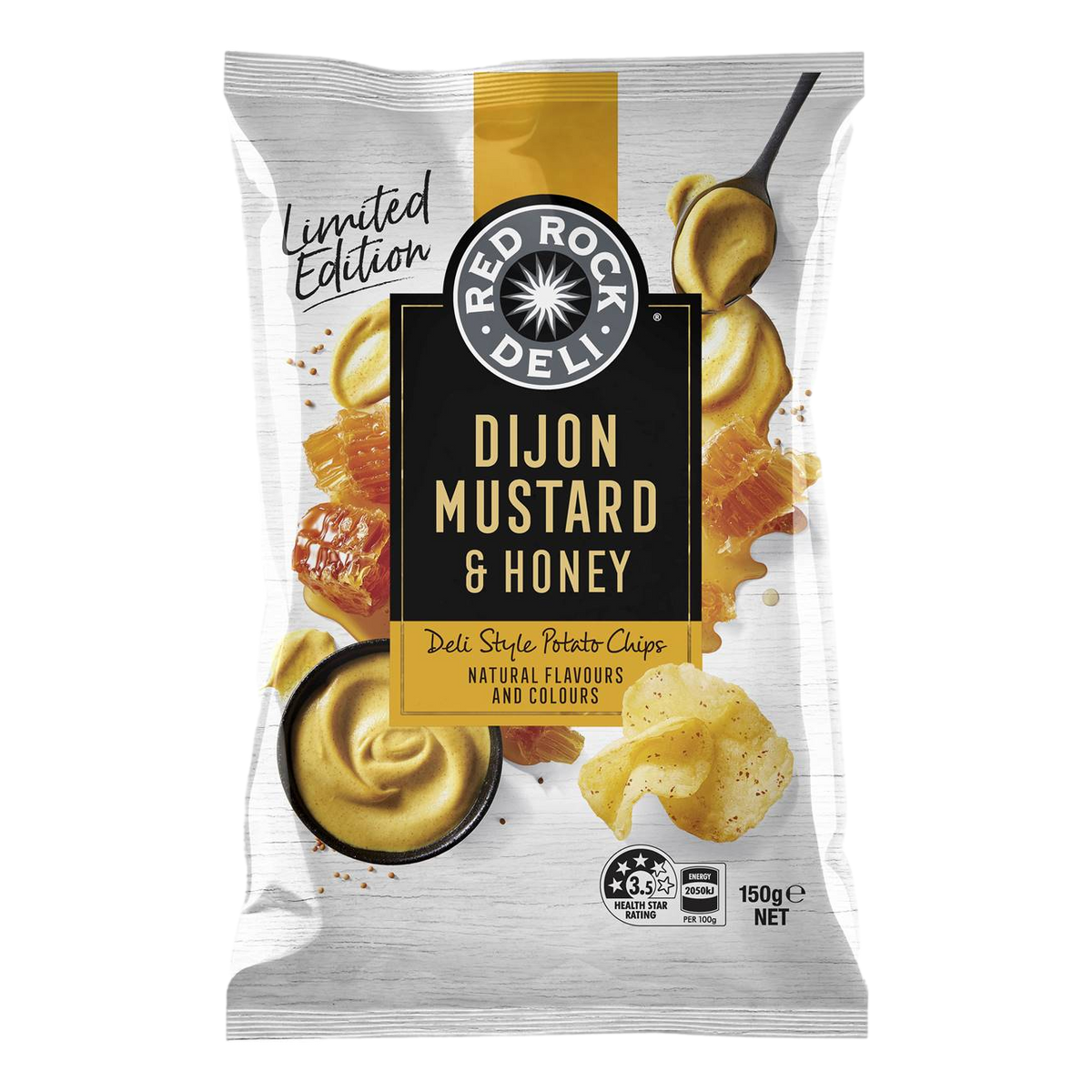 Red Rock Deli Dijon Mustard & Honey Potato Chips 150g