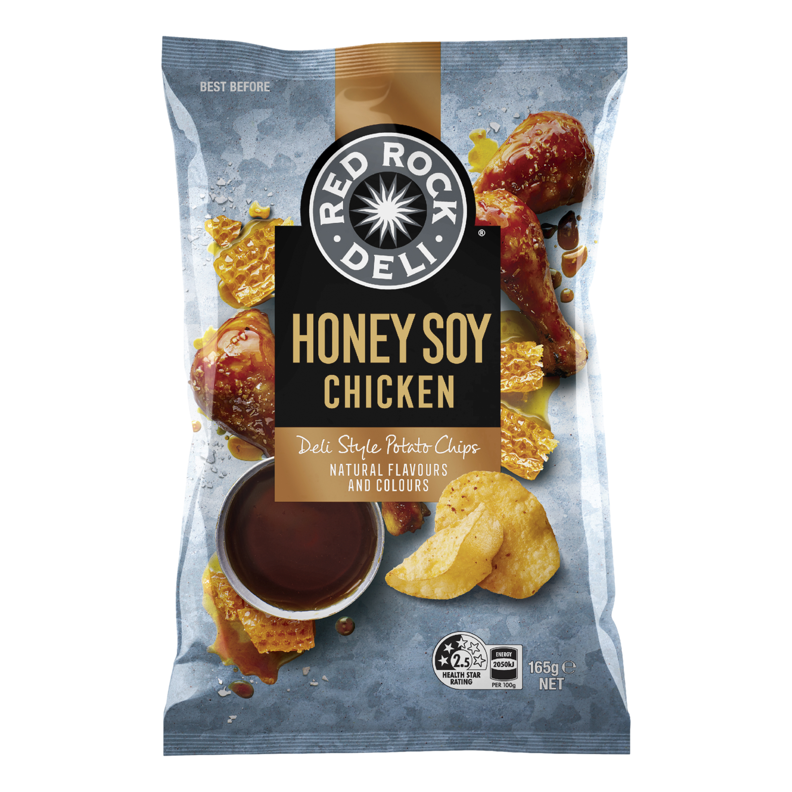 Red Rock Deli Honey Soy Chicken Potato Chips 165g
