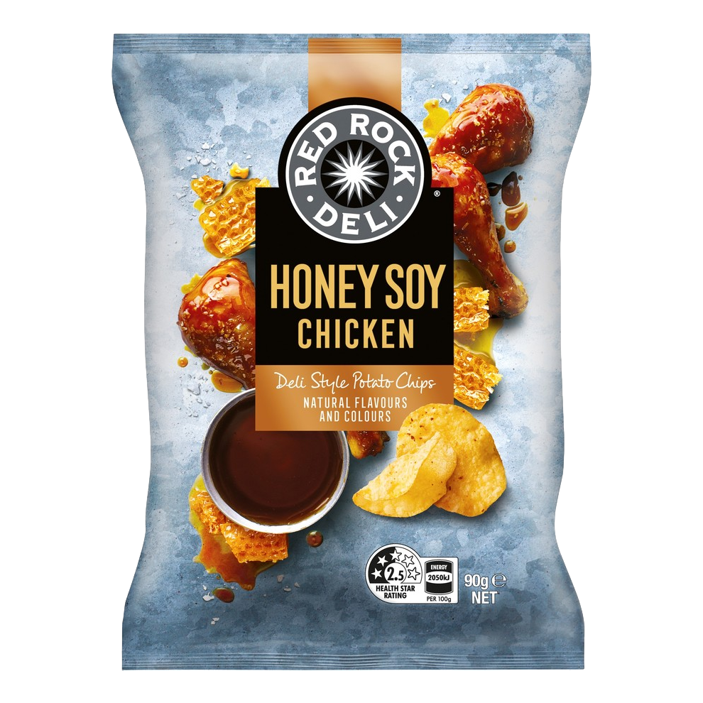 Red Rock Deli Honey Soy Chicken Potato Chips 90g