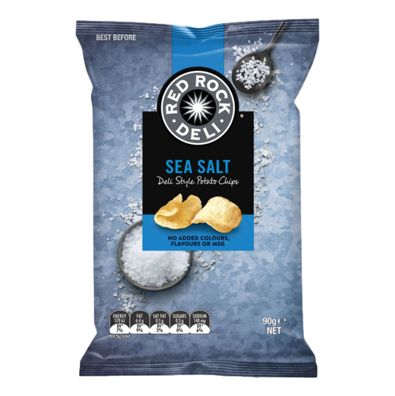 Red Rock Deli Sea Salt Potato Chips 90g