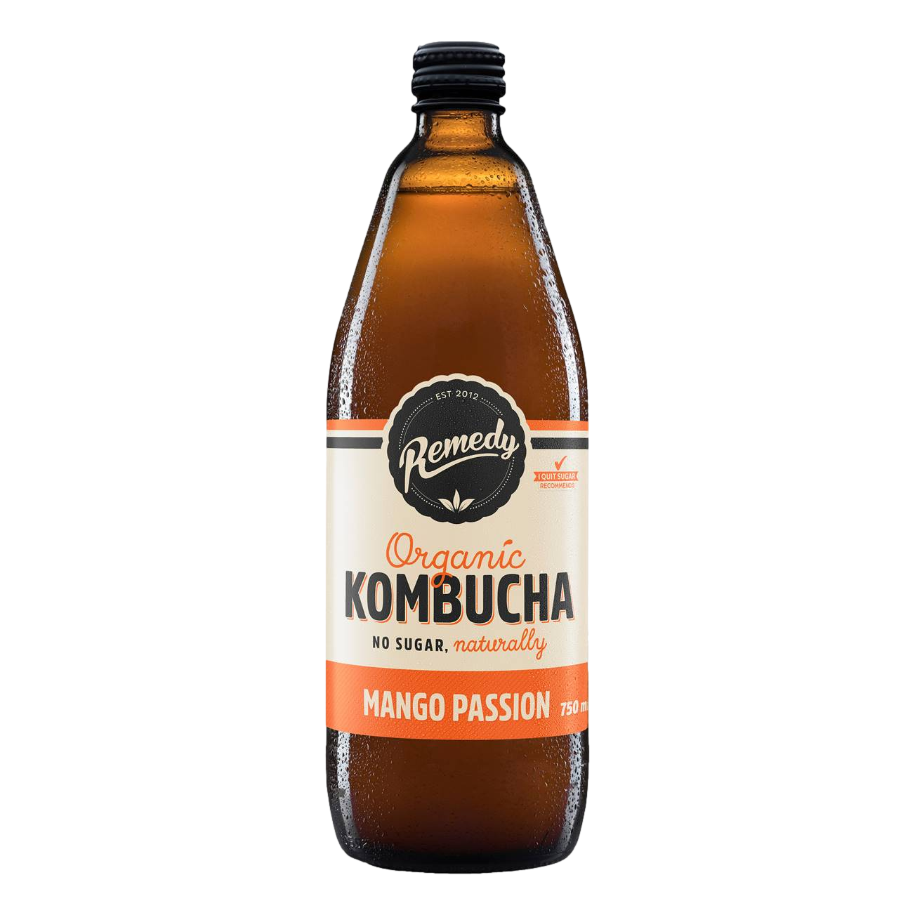 Remedy Kombucha Mango Passion 750ml Bottle Single