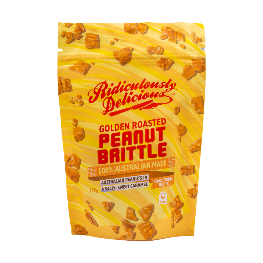 Ridiculously Delicious Golden Roasted Peanut Brittle 180g