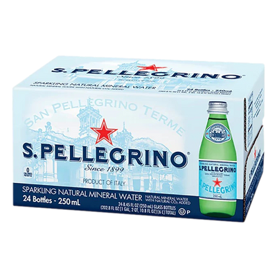 San Pellegrino Sparkling Mineral Water 250ml Bottle Case of 24 - 10 CASE BUY