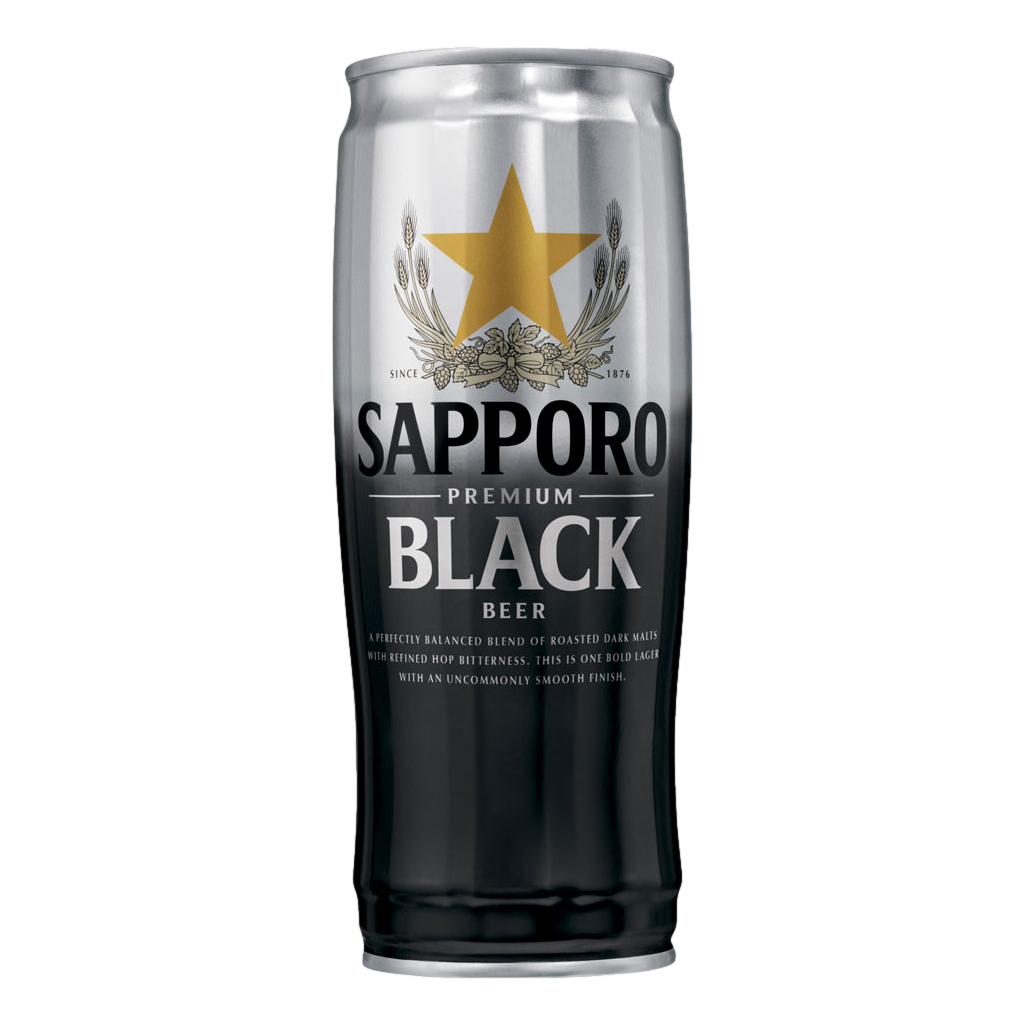 Sapporo Premium Black Dark Lager 650ml Can 2 Pack