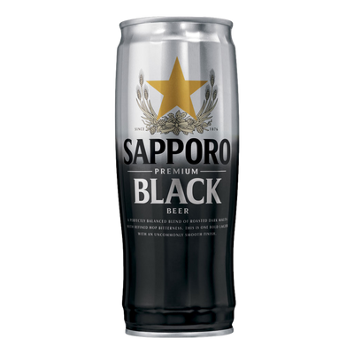 Sapporo Premium Black Dark Lager 650ml Can 2 Pack