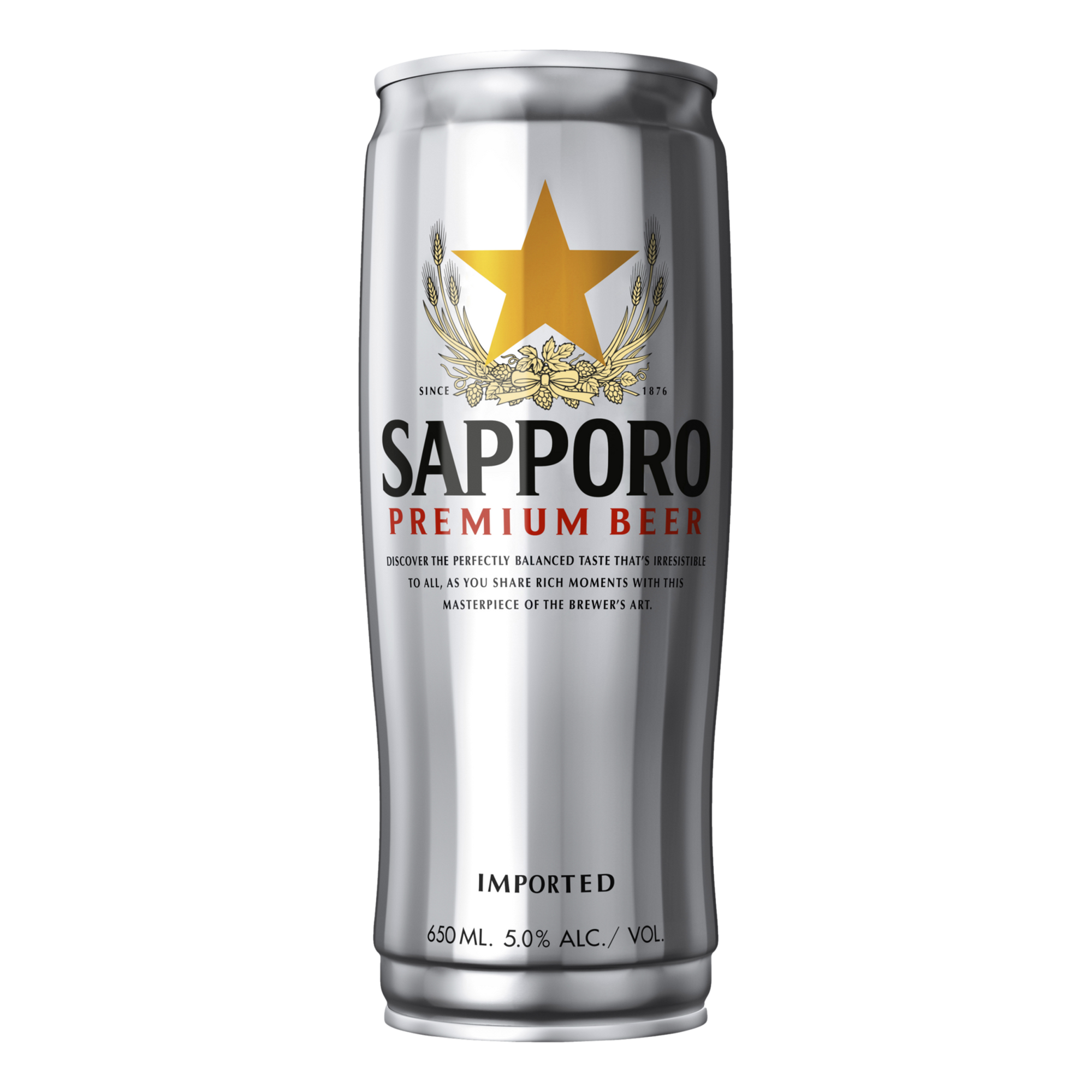 Sapporo Premium Lager 650ml Can Single