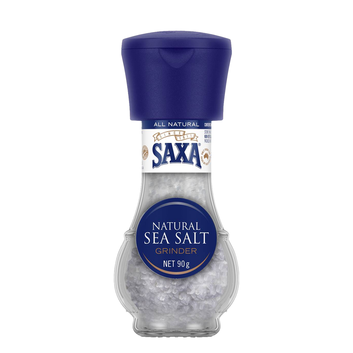 Saxa Natural Sea Salt Grinder 90g