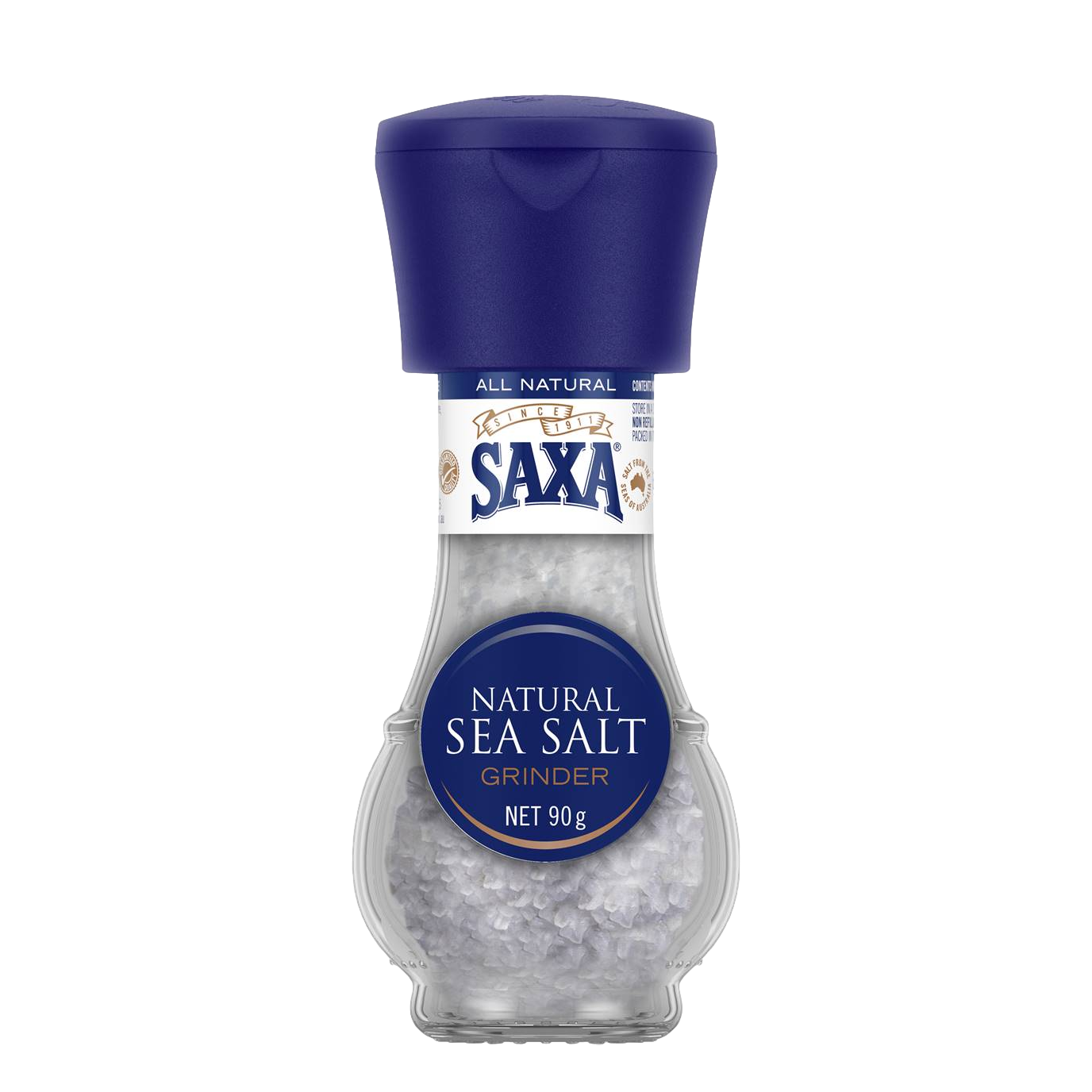 Saxa Natural Sea Salt Grinder 90g