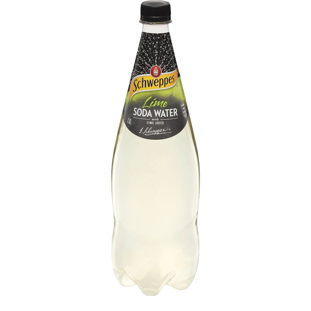 Schweppes Lime Soda Water 1.1L Bottle Single